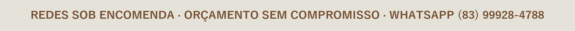 Faixa convidando a pedir um orçamento de rede